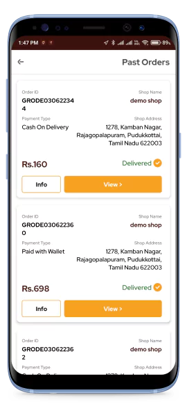 Food Delivery Executive App